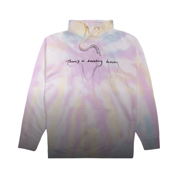 Taylor Swift Sweaters - Stella x Taylor Swift tie dye embroidered lyric hoodie Size Medium